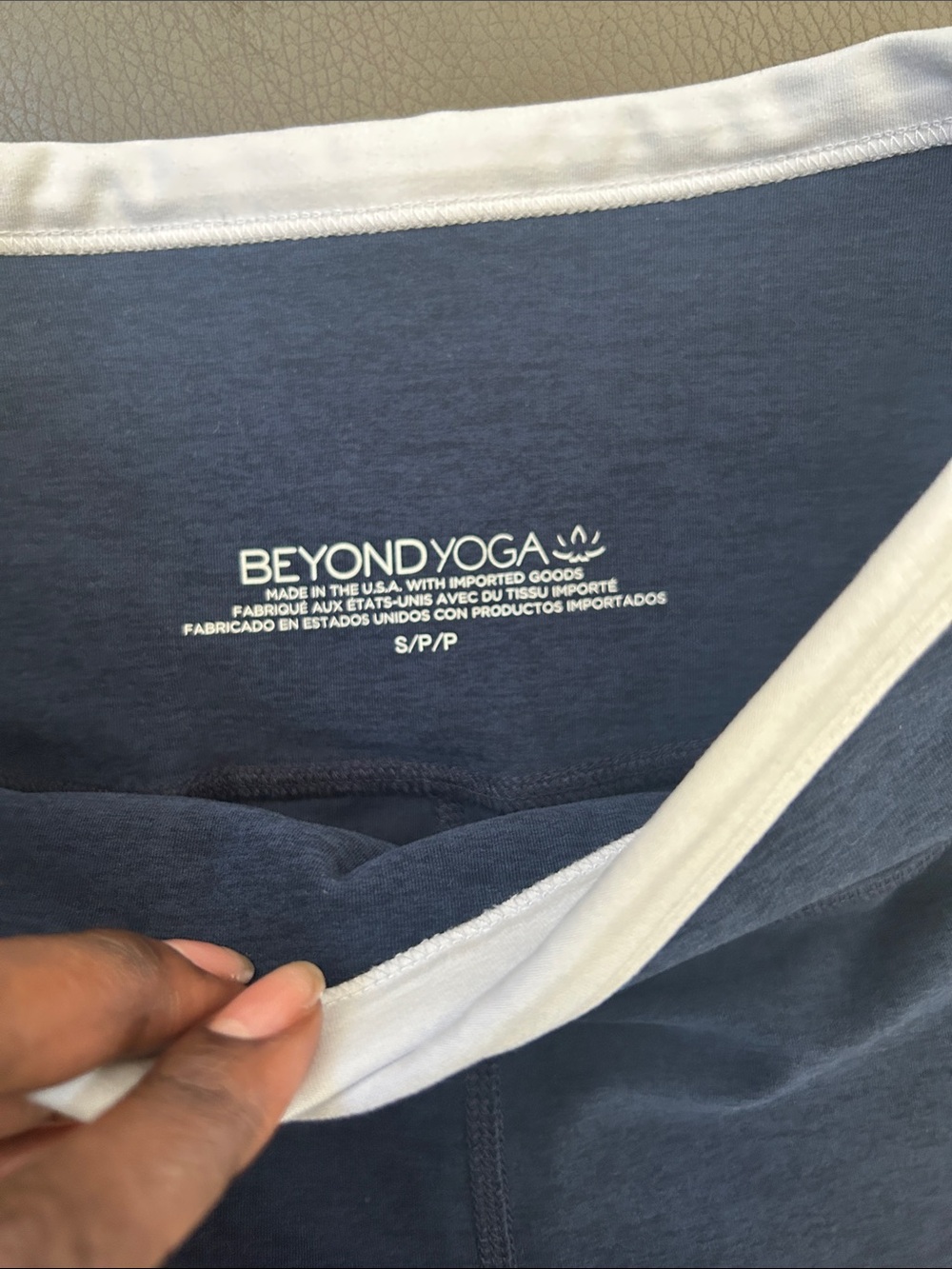 Beyond Yoga Spacedye Outlines High-Waisted Midi Leggings Nocturnal Navy - Picture 4 of 6